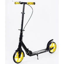 Двухколесный самокат Best Scooter Wolf Black and yellow (114195): Количество колес 2