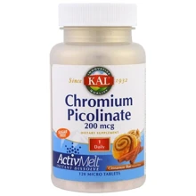 KAL Chromium Picolinate ActivMelt Cinnamon Bun 120 Micro Tablets (CAL-74490): Тип хром