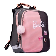Рюкзак YES H-12 Barbie, серый/розовый (558784): Возрастная группа от 6 до 10 лет