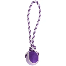 Игрушка для собак Flamingo Cotton Rope With Tennis Ball мяч на канате L 9.5х9.5х50 см (44218): Производитель Flamingo