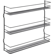 Полка подвесная Metaltex PEPITO-3 LAVA 3 секции 36x8x32см (361433): Материал нержавеющая сталь