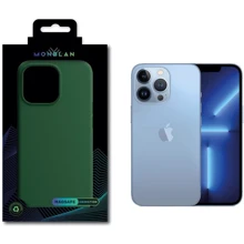 Чехол для iPhone Monblan Silicone Case with Animation & MagSafe Clover for iPhone 13 Pro: Цвет зеленый