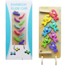 Деревянная игра 2в1 Mic Fish ball + Rainbow slide car (C60370): Тип детская головоломка