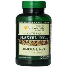 Puritan's Pride FLAX OIL 1000 mg Omega-3, 6 & 9, 120 гелевих капсул: Тип Омега 3-6-9