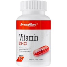 IronFlex Nutrition Vitamin D3 + K2 90 Tablets: Пол Унисекс