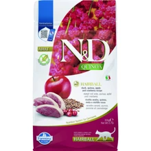 Сухий беззерновий корм Farmina N&D Quinoa Hairball Adult для стимулювання вигнання волосяних грудочок з качкою, кіноа, яблуком та журавлиною 300 г (177894): Тип Сухой корм
