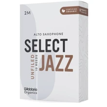 Трости для альт саксофона D'ADDARIO Organic Select Jazz - Alto Sax Unfiled 2M - 10 Pack: Производитель RICO