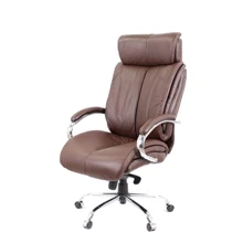 Крісло АКЛАС Арізона Soft CH MB Коричневий (Шкіра LC-K) (00075031): Тип для руководителей