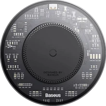 Зарядное устройство Baseus Wireless Charger Simple 2 Magnetic 15W Black (CCJJ050001) for iPhone 16 I 15  I 14 I 13 I 12 series: Особенности MagSafe