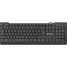 Клавиатура Defender Element HB-190 UKR USB Black (45192): Подключение проводное