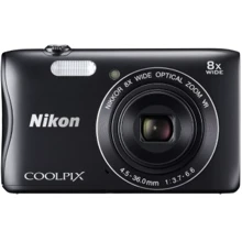 Nikon Coolpix S3700 Black (VNA821E1) Офіційна гарантія: Розмір матриці 1/2,3"