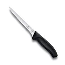 Кухонный нож Victorinox SwissClassic Boning Flex 15см черный (6.8413.15): Лезвие нержавеющая сталь