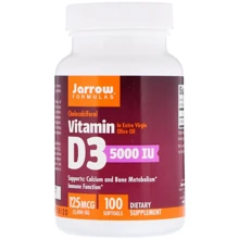 Jarrow Formulas Vitamin D3 Cholecalciferol 5,000 IU 100 Softgels Витамин Д3 Холекальциферол: Тип Витамин D