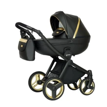 Универсальная коляска 2 в 1 Verdi Mirage Soft 9023-VMS-03, black/gold, черный/золото: Тип коляски Универсальная коляска (2-в-1)