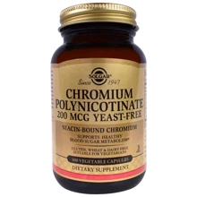 Solgar Chromium Polynicotinate 200 mcg 100 Vegetable Capsules: Тип хром