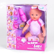 Пупс Warm Baby WZJ 058 A-026 G-1 10 функций, с аксессуарами: Производитель Warm Baby