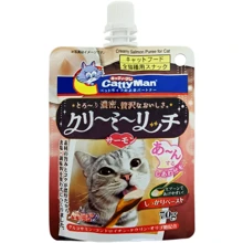 Лакомство для котов CattyMan Creamy Salmon Сливочное пюре с лососем жидкое 70 г (56162): Вид Жидкая форма