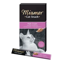 Лакомства для кошек Miamor Cat Snack Malt-Cream с кремом для выведения комков шерсти 6х15 г (69128): Вид Паста