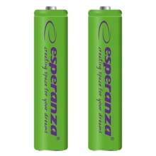Esperanza AAA 1000mAh NiMh 2шт (EZA101G): Емкость 1000 мАч