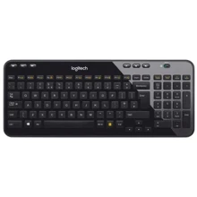 Клавиатура Logitech K360 Wireless UA Black (920-003080): Подключение проводное