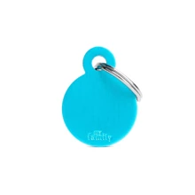 Адресник My Family Basic Aluminum Кружок маленький голубой (8055960258291): Производитель My Family
