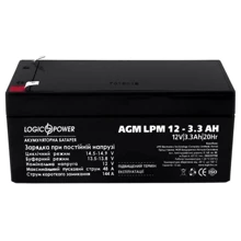 LogicPower LPM 12В 3.3 Ач (6549): Тип Аккумулятор