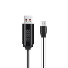 Кабель Hoco USB Cable to microUSB with LED Displayed Timing U29 2A 1.2m White: Тип USB Cable - microUSB