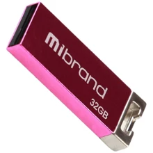 USB-флешка Mibrand 32GB Сhameleon Pink USB 2.0 (MI2.0/CH32U6P): Стандарт USB USB 2.0