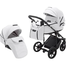 Коляска 2 в 1 Adamex Porto Light Экокожа SA-1 белая (625713): Тип коляски Универсальная коляска (2-в-1)