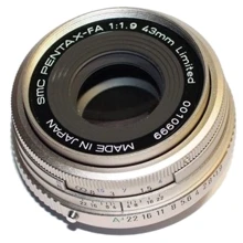Объектив для фотоаппарата Pentax SMC FA 43mm f/1.9 Limited Silver: Тип объектива стандартный