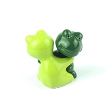 Солонка перечница DW-Handel Лягушка темно-зеленая и салатовая (Frog/ DG-LG): undefined undefined