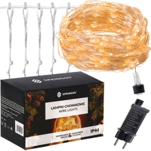 Гирлянда водопад (штора) Springos 2 x 2 м 400 LED CL0097 Warm White: Тип Бахрома