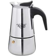 Гейзерная кофеварка Krauff 450 мл (26-203-070): Цвет серебристый
