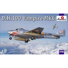 Модель Amodel Британський винищувач D.H.100 Vampire Mk6 (AMO72208): Виробник AMODEL