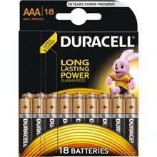 Батарейки Duracell Basic AAА алкалиновые LR03 18шт. (5000394107557): undefined undefined