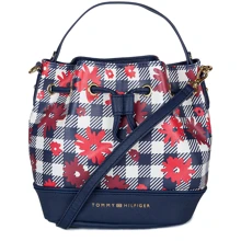 Женская сумка бакет-бэг Tommy Hilfiger синяя (631620176346): Пол Женский