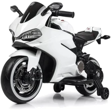 Детский электромотоцикл Bambi Racer Ducati белый (M 4104EL-1): Вид мотоцикл