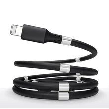 Кабель SuperCalla Cable USB-С to Lightning magnetic Black 0.9m: Тип USB-C - Lightning