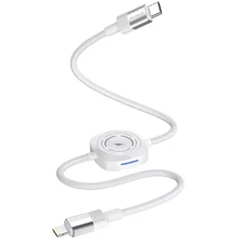 Кабель Proove Cable USB-C to Lightning Multi Charging 27W 1m White: Тип USB-C - Lightning