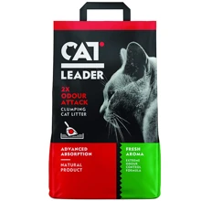 Наполнитель Cat Leader Clumping 2xOdour Attack Fresh для кошачьего туалета ультракомкующийся 5 кг: Вид Глиняный
