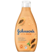 Johnson’s Body Care Vita-Rich Shower Gel Гель для душа с экстрактом папайи "Смягчающий" 250 ml: Назначение Очищение