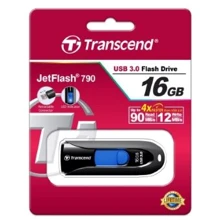USB-флешка Transcend 16GB JetFlash 790 USB 3.0 Black (TS16GJF790K): Стандарт USB USB 3.0