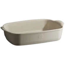 Форма для запекания Emile Henry 1.55 л 30x19 см керамическая кремовая (029650): Крышка Нет