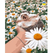 Картина по номерам Origami Ежик в цветах 40x50 см LW3086: Производитель Origami