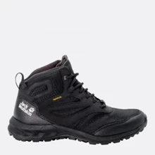 Ботинки Jack Wolfskin Woodland Texapore Mid W 4039231-2826 36 черные текстиль демисезон: undefined undefined