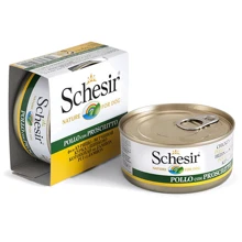 Натуральные консервы для собак Schesir Chicken Ham куриное филе с ветчиной в желе, 150 г: Тип Консервы