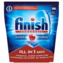 Бытовая химия Таблетки для посудомоечных машин Finish All in MAX, 80шт (WT3670): Тип средства Таблетки
