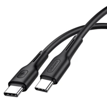 Кабель Usams Cable USB-C to USB-C PD 100W 1.2m Black (US-SJ459): Тип USB-C - USB-C