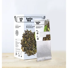 Чай Hello Tea зелений Молочний Оолонг 20х2 г у фільтр-пакетах (4820208950022): undefined undefined