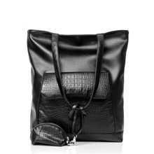 Жіноча сумка шоппер Sambag Shopper чорна (93251070): Стать Женский